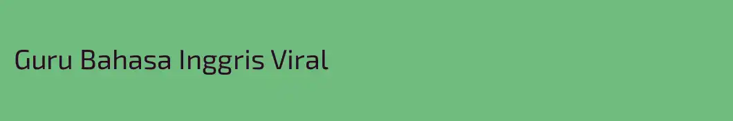 Guru Bahasa Inggris Viral